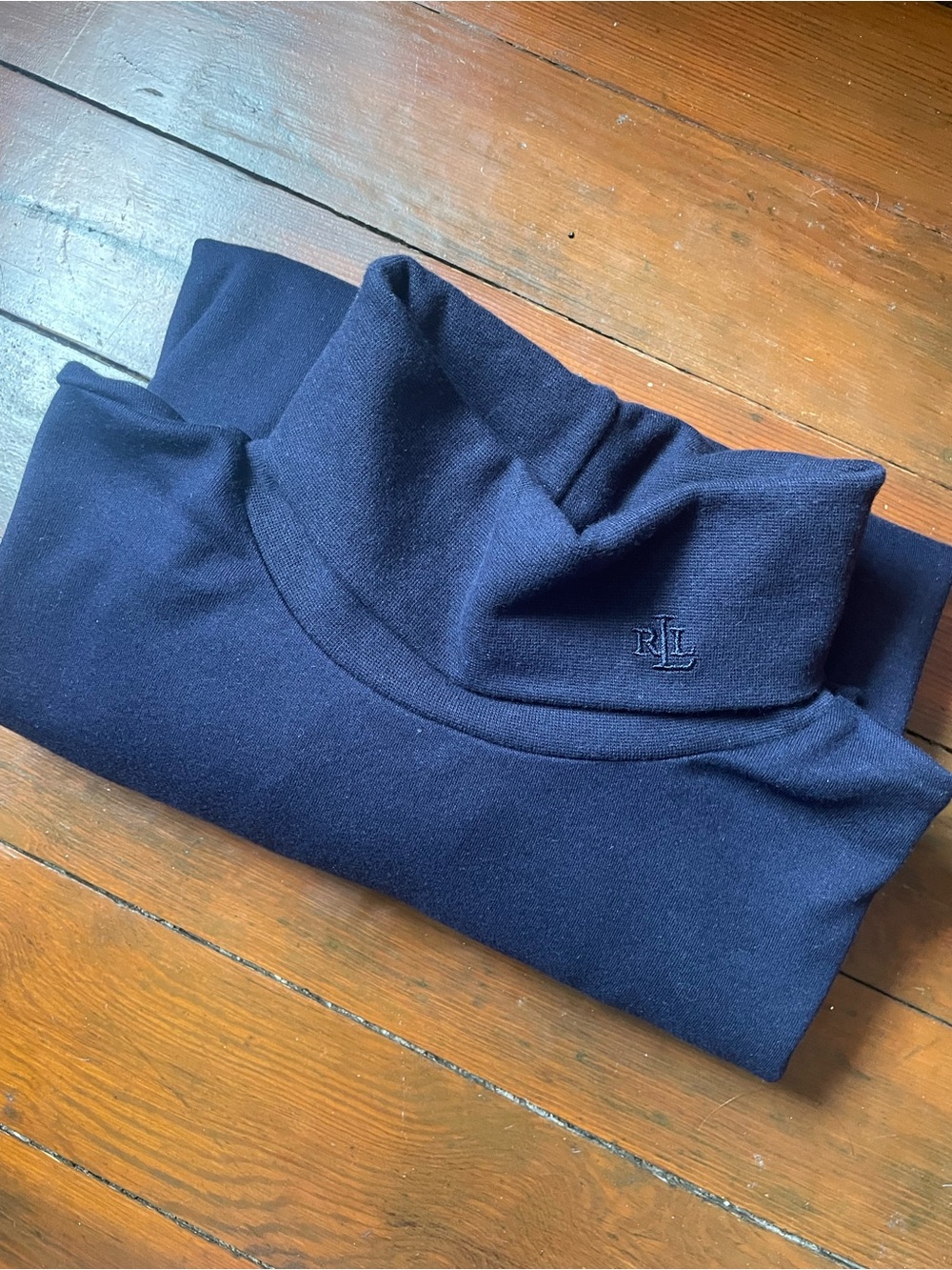 Lauren Ralph Lauren Women’s Navy Turtleneck Sweater, Vintage NWT